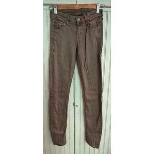 MOTHER ‘the looker pop’ olive jeans. Sz24